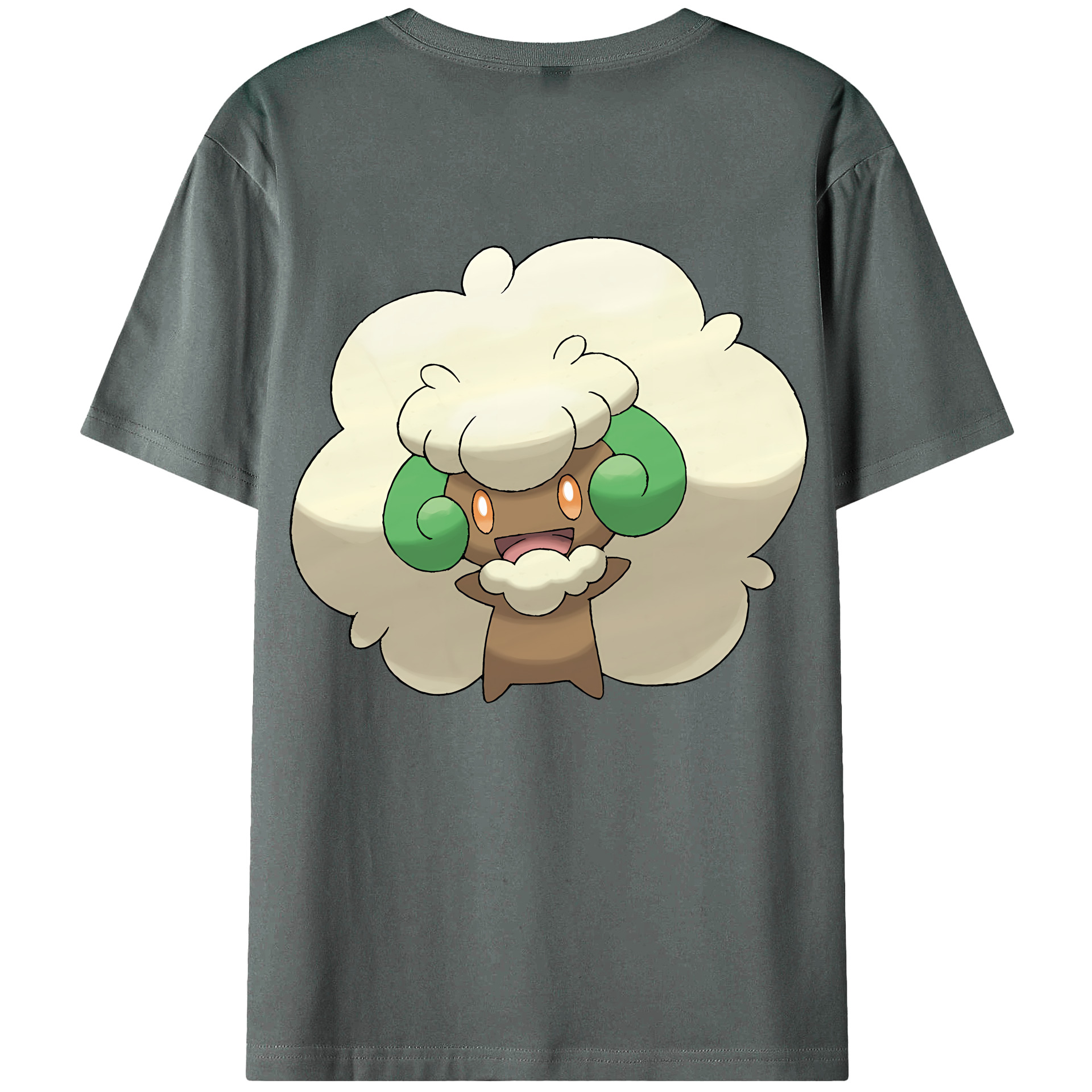 （画像用） ポケットモンスター Pokémon 綿100％ メンズ半袖Tシャツ（バックプリント） 通気性